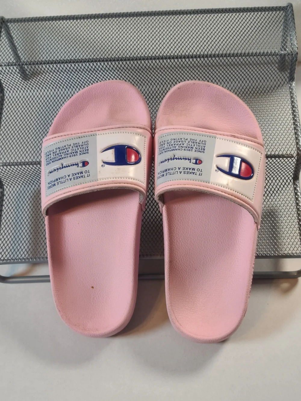 Champion Girls Pink Verstile Slide Sandals EUC Size 13